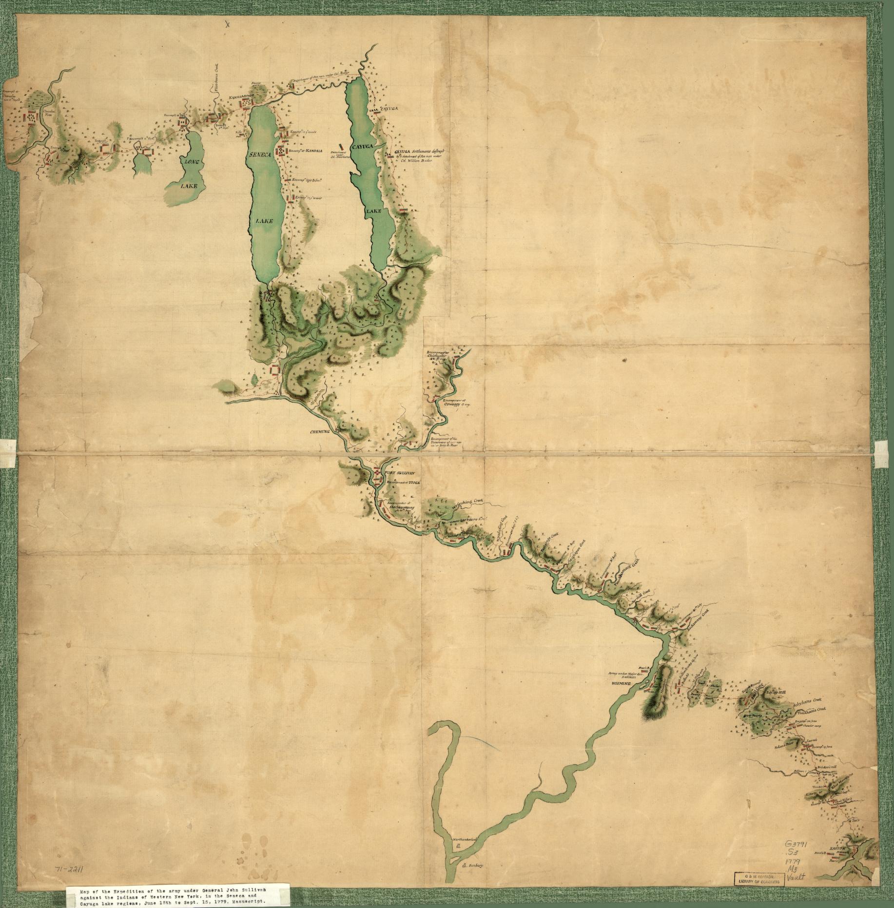 Map of Sullivan Expedition