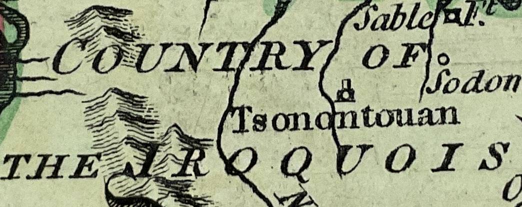 Detail from Cary map of 1783