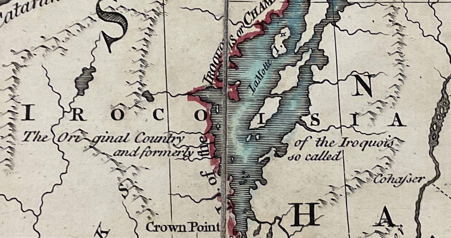 Detail from Mitchell map of 1755